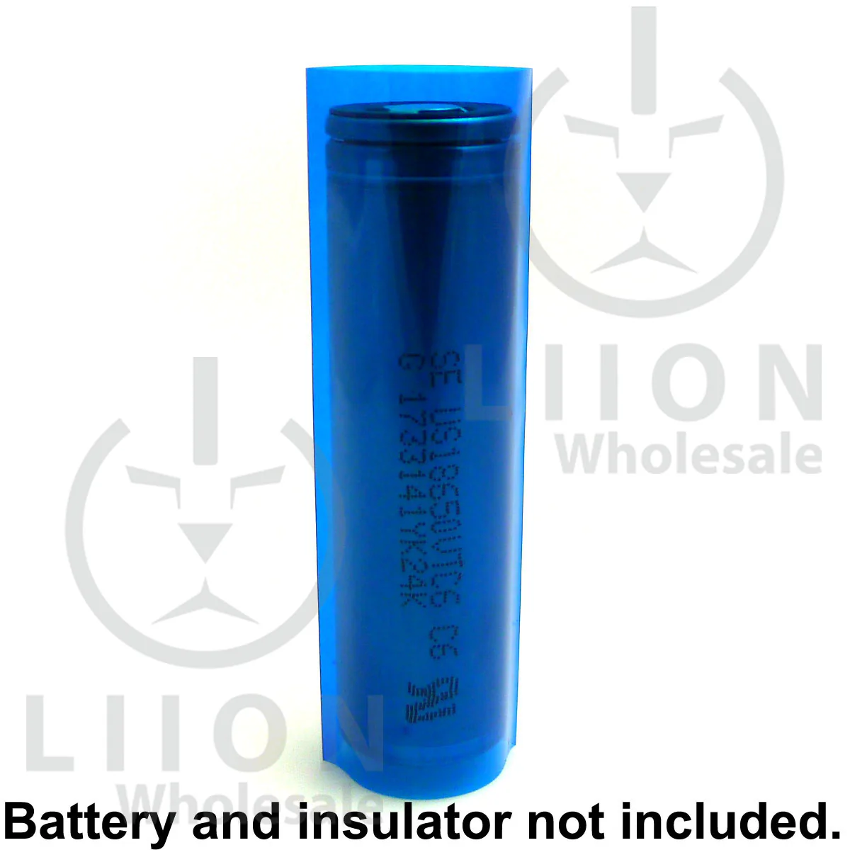 18650 PVC Heat Shrink Wraps - 10 pack - Transparent Blue - Image 3