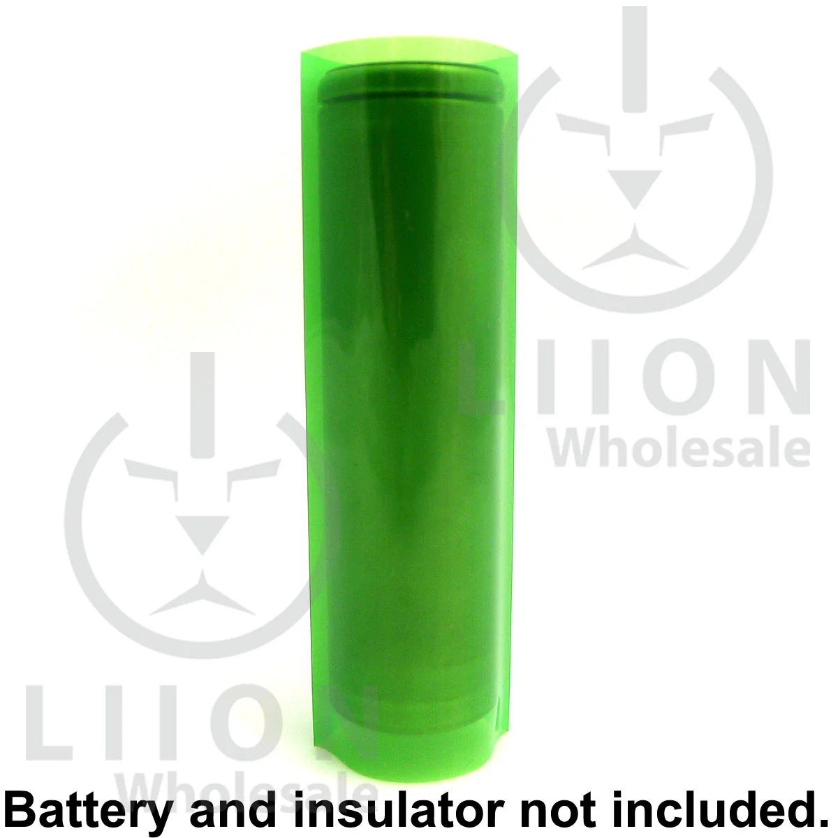 18650 PVC Heat Shrink Wraps - 10 pack - Transparent Green - Image 3
