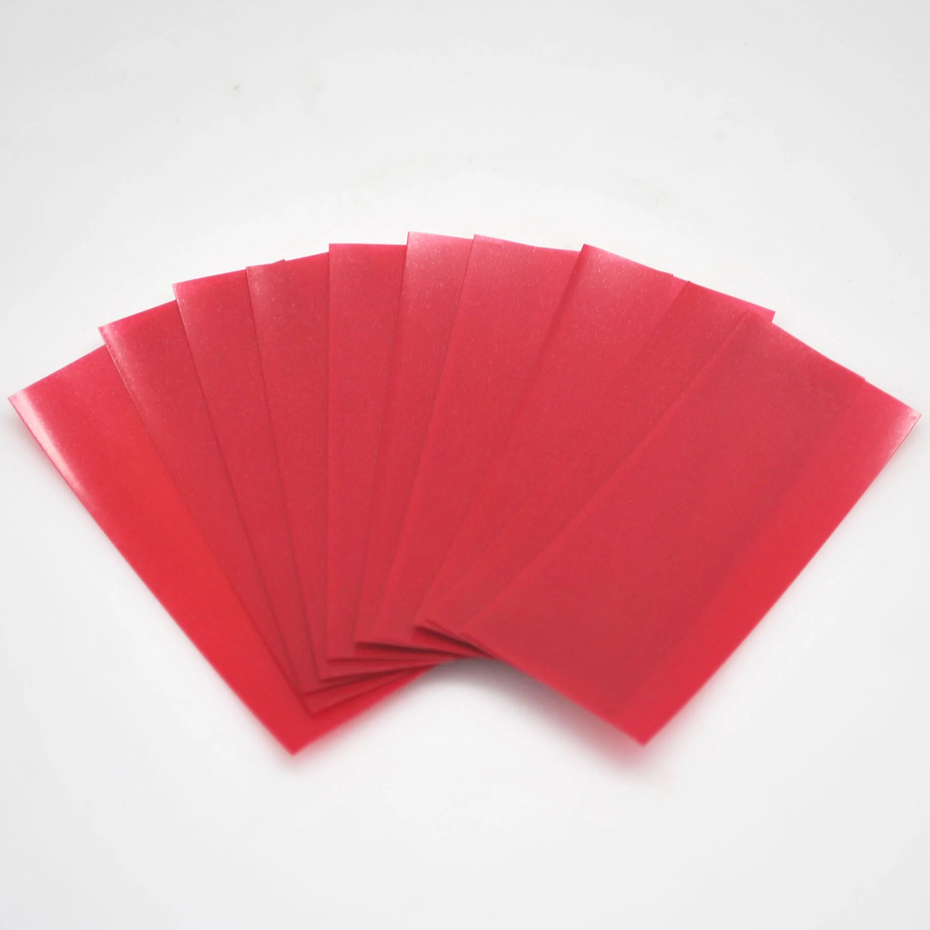 18650 PVC Heat Shrink Wraps - 10 pack - Transparent Red