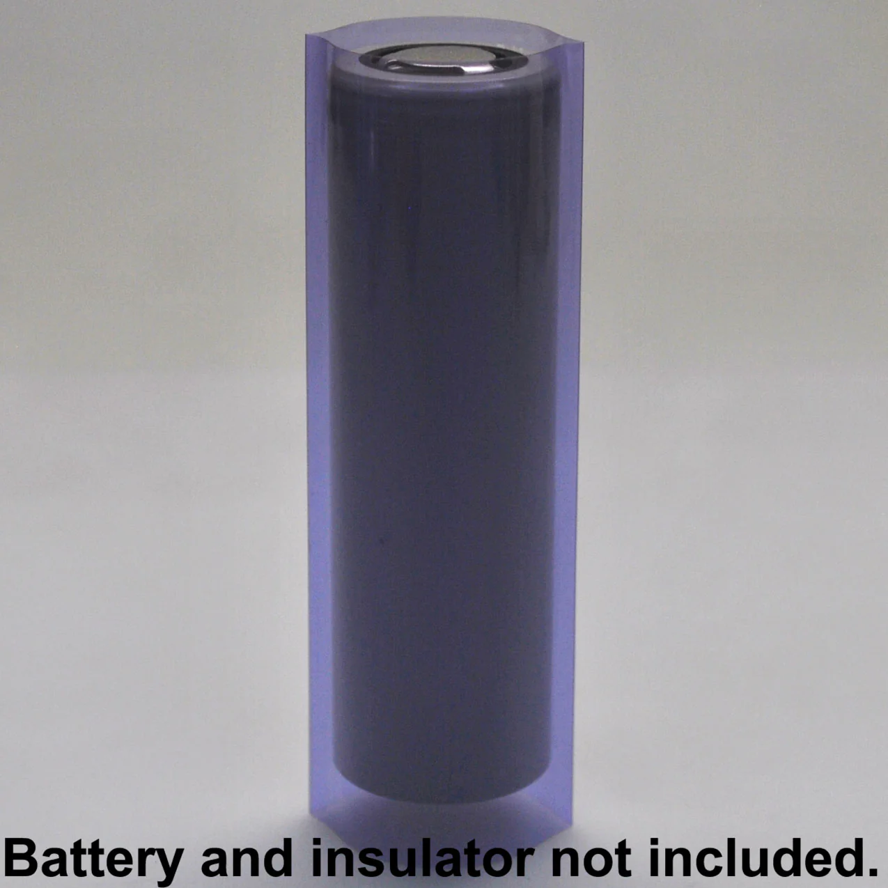 21700 PVC Heat Shrink Wraps - 10 pack - Transparent Purple - Image 2