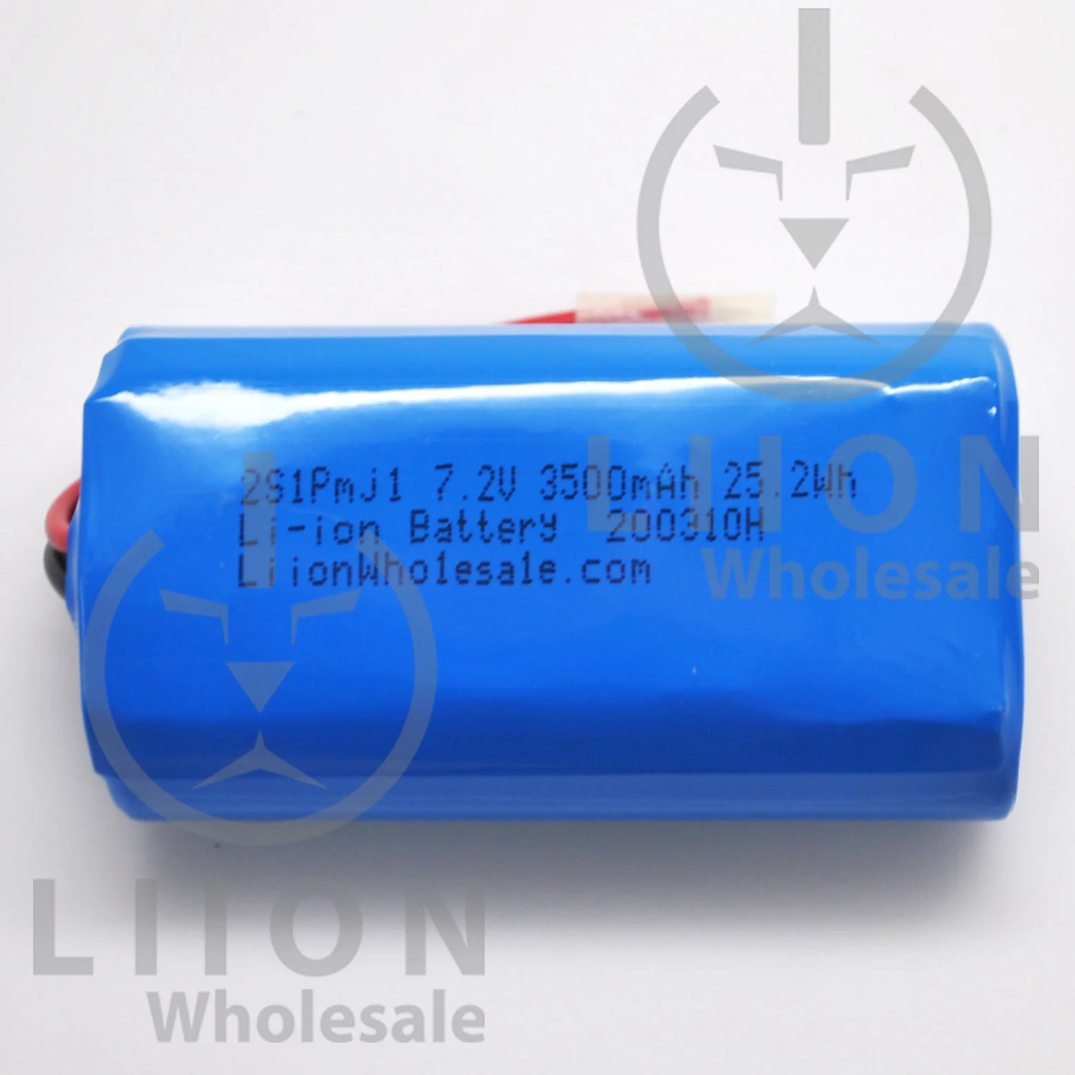 7.2V (7.4V) 3500mAh 10A Lithium Ion Battery Pack with Wire Leads 2S1P - MJ1 cell inside - Image 2