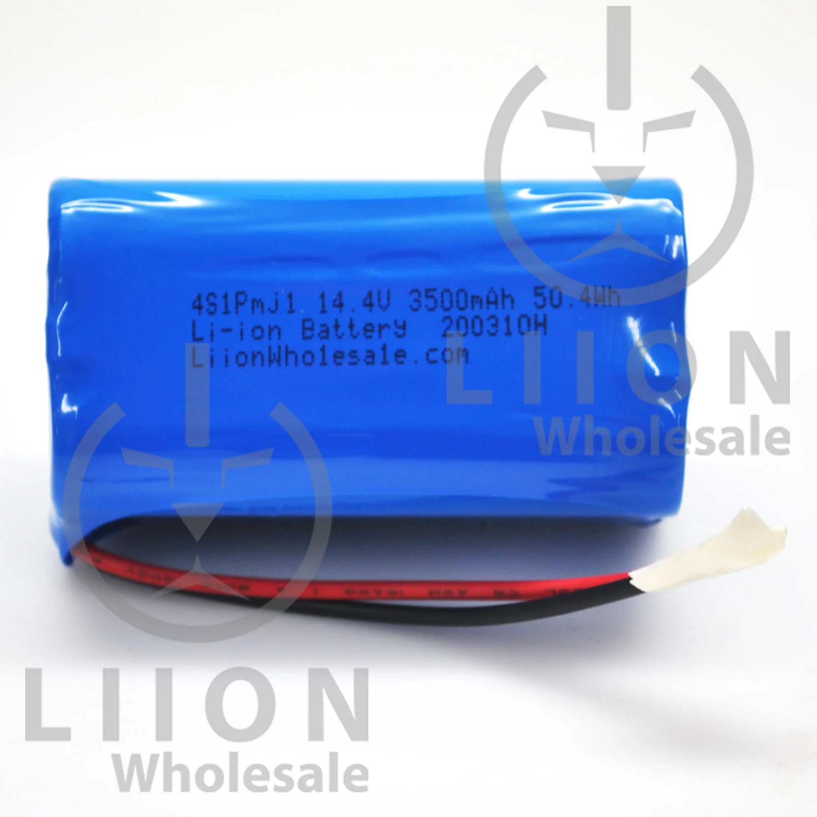 14.4V (14.8V) 3500mAh 10A Protected Lithium Ion Battery Pack with Wire Leads - 4S1P  Square 2x2 shape  - MJ1 cell inside - Image 2