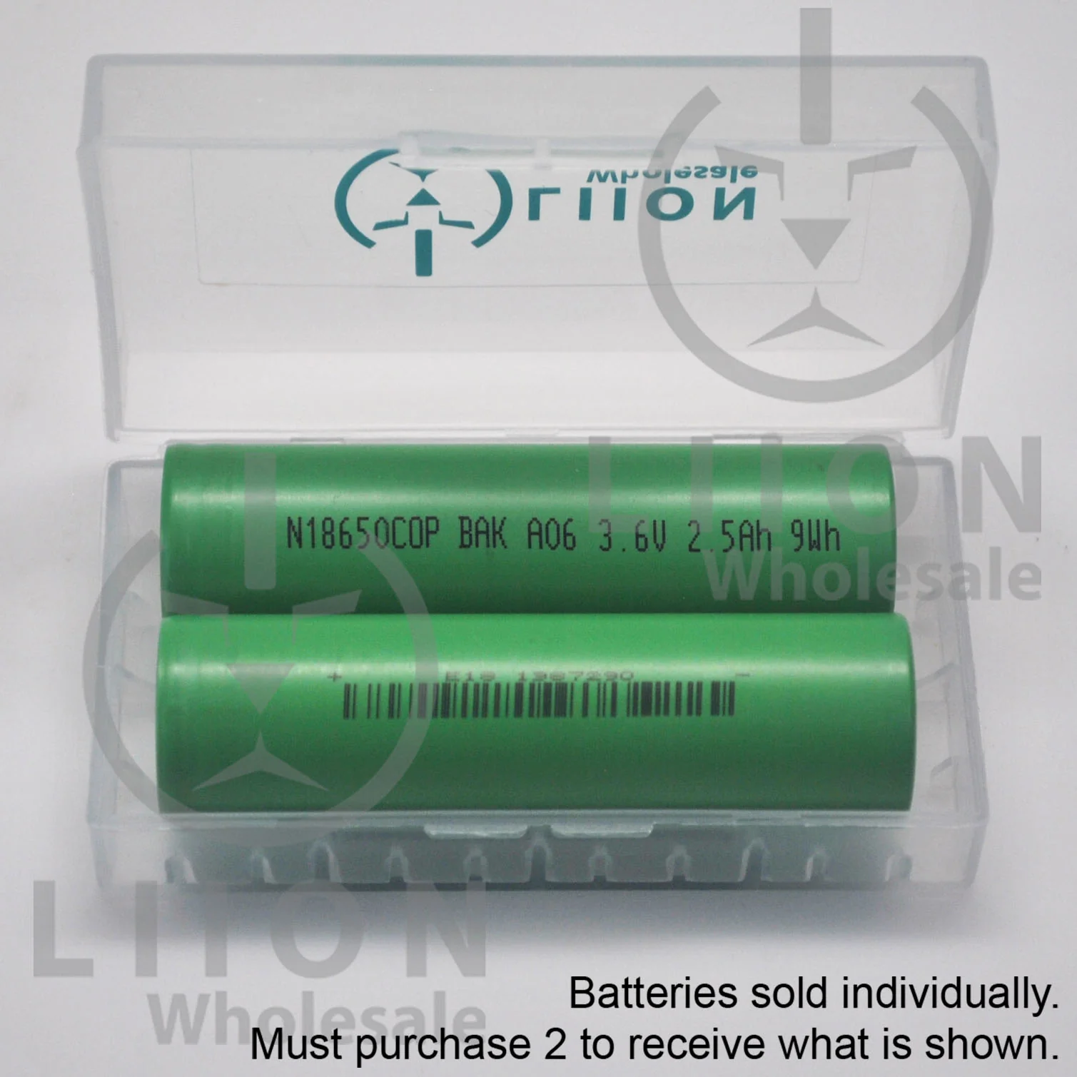 BAK N18650COP 18650 30A Flat Top 2500mAh - Image 5
