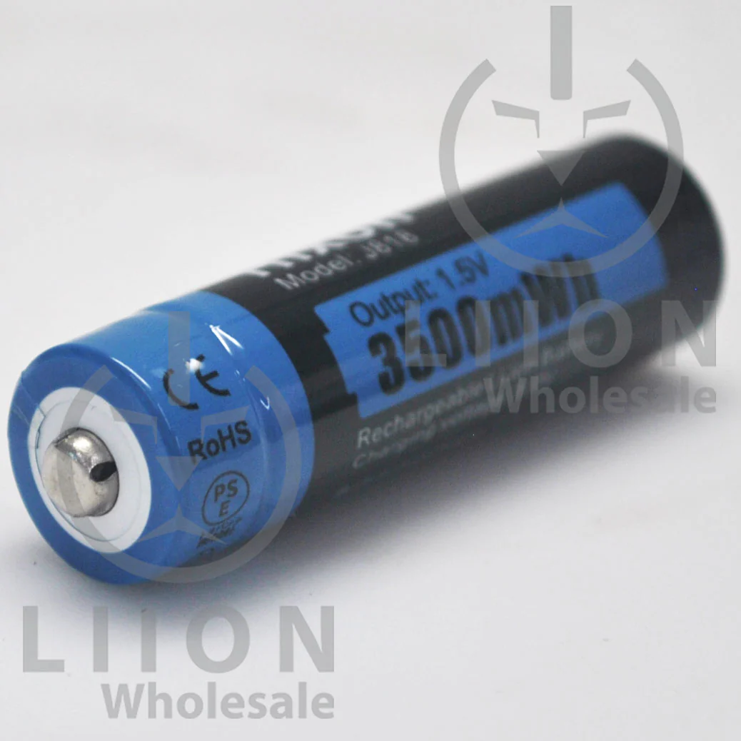 Hixon AA Size Button Top 3500mWh 1.5V 4 Pack Battery Kit - Image 3
