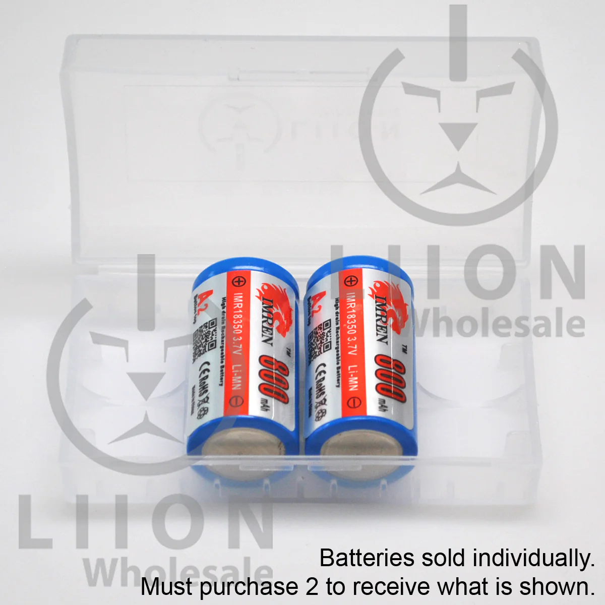 IMREN 18350 800mAh Button Top Battery - Genuine - Wholesale Discount - Image 6