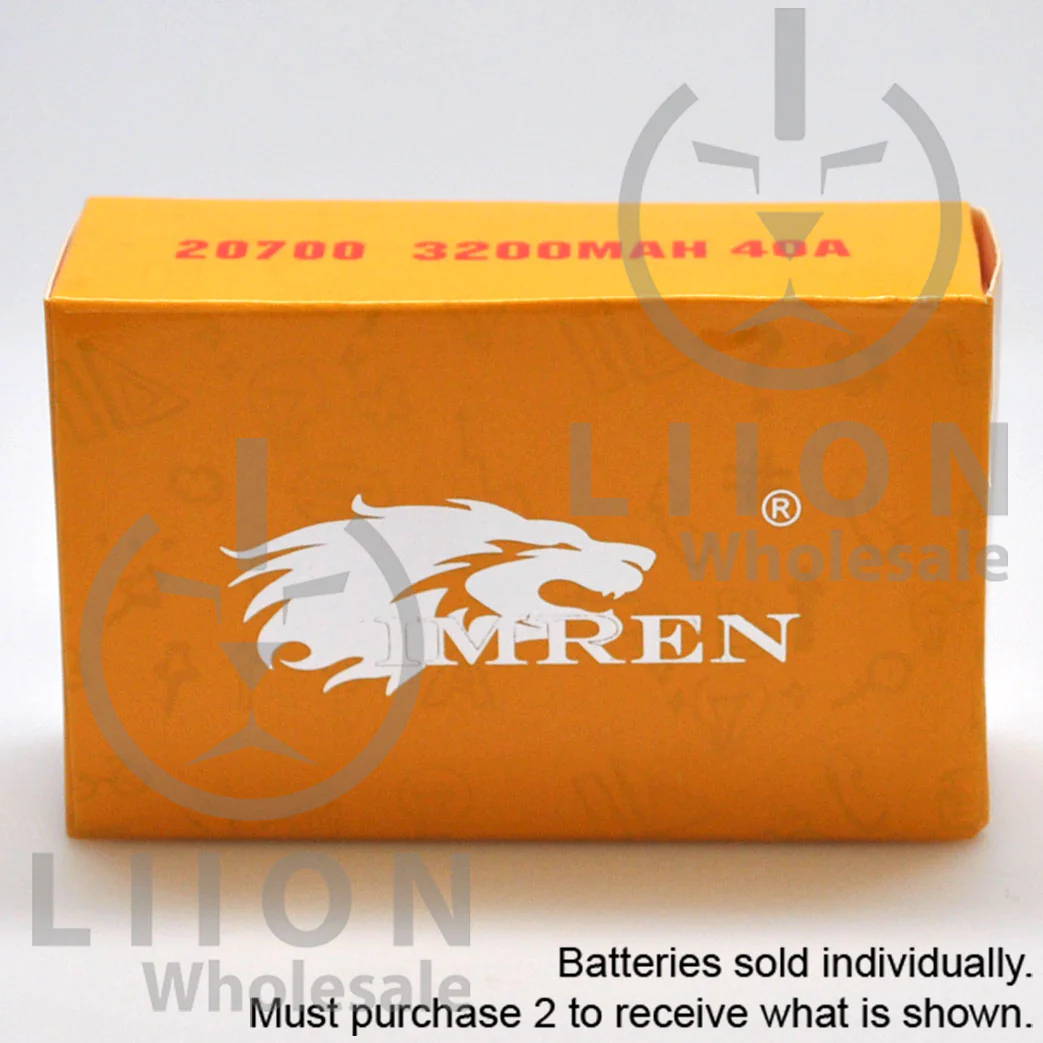 IMREN 20700 3200mAh 25A/40A Flat Top Battery - Genuine - Clearance - Image 7