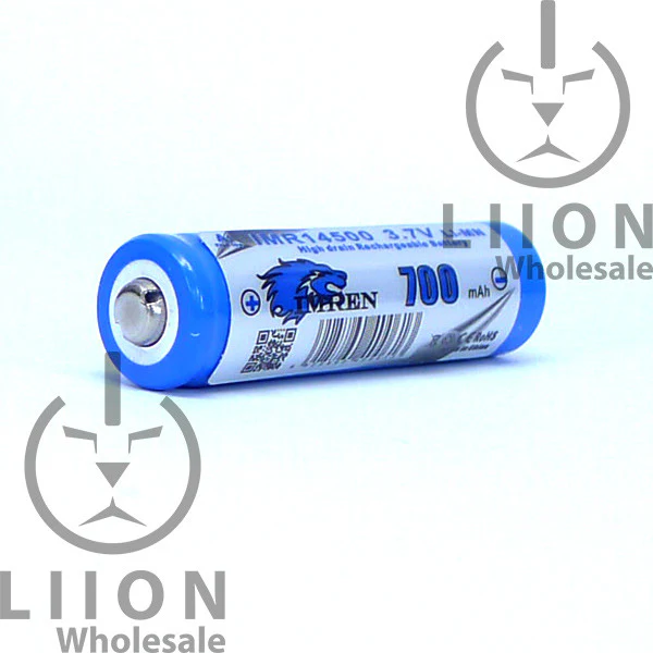 IMREN IMR 14500 Button Top 700mAh 3.7V Battery - Genuine - Wholesale Discount - Image 3