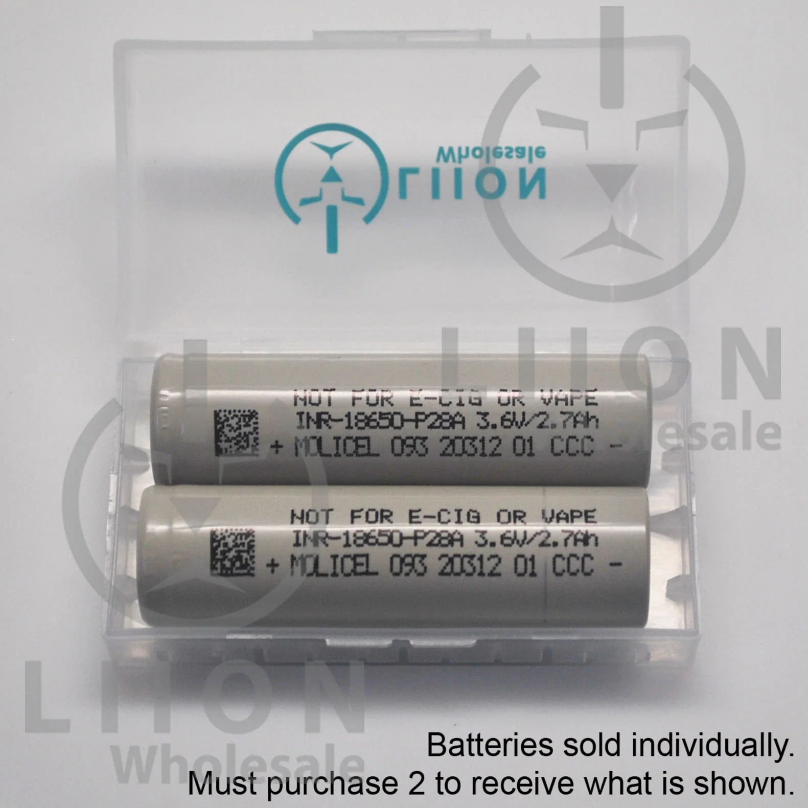 Molicel/NPE INR-18650-P28A 35A 2800mAh Flat Top 18650 Battery - Authorized Distributor - Image 5