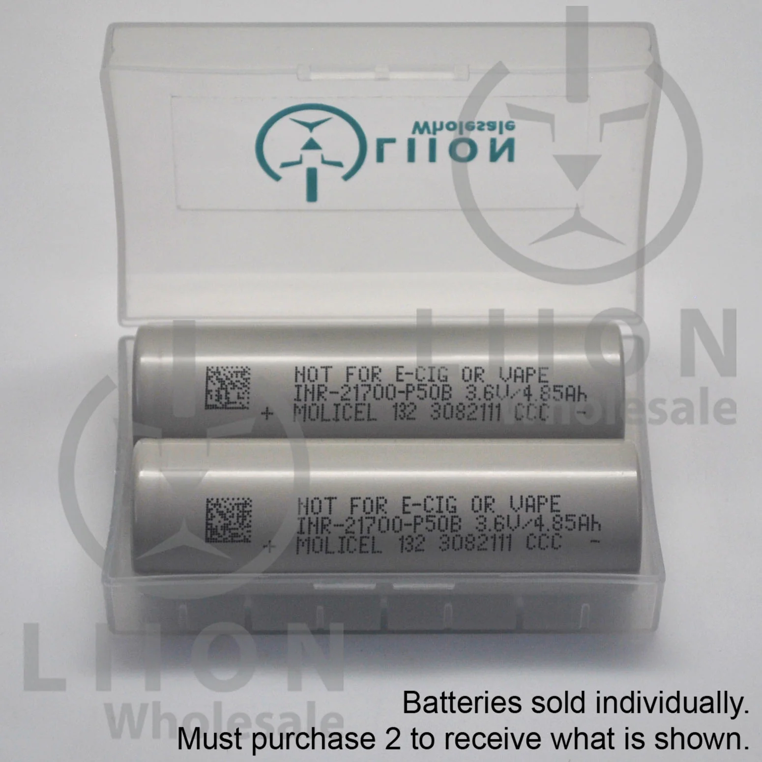 Molicel/NPE INR-21700-P50B 60A 5000mAh Flat Top 21700 Battery - Authorized Distributor - Image 5
