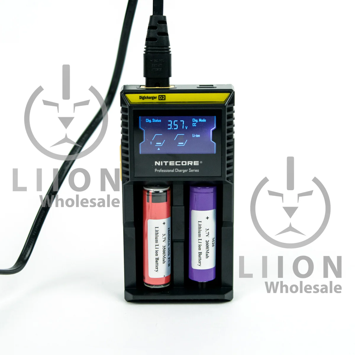 Nitecore D2 2-bay Digital Lithium Ion Battery Charger - Image 7