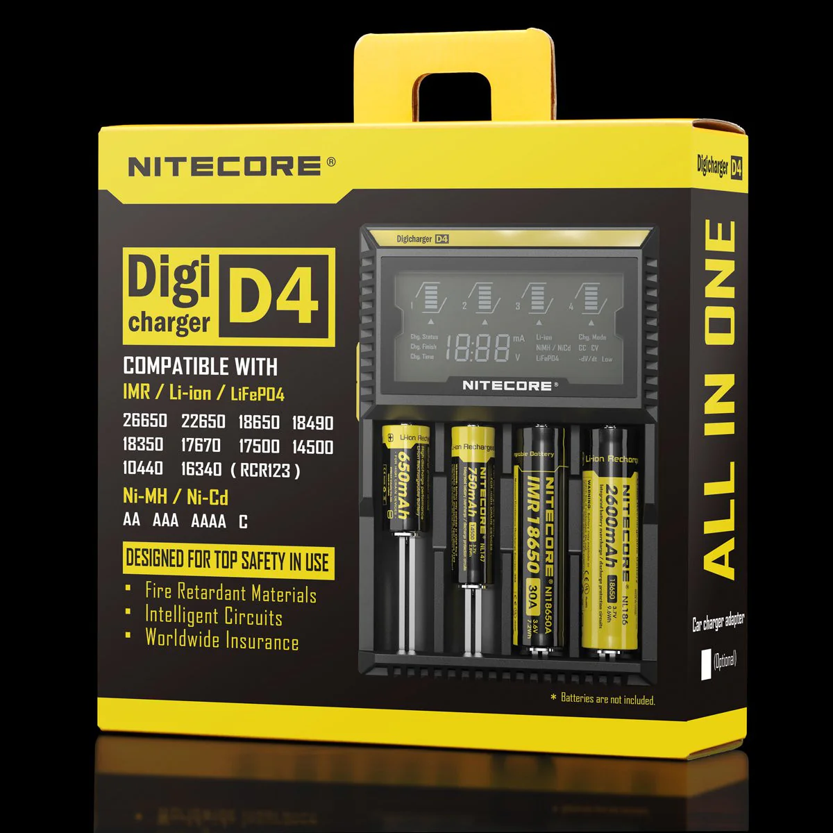 Nitecore D4 4-bay Digital Lithium Ion Battery Charger - Wholesale Discount - Image 2