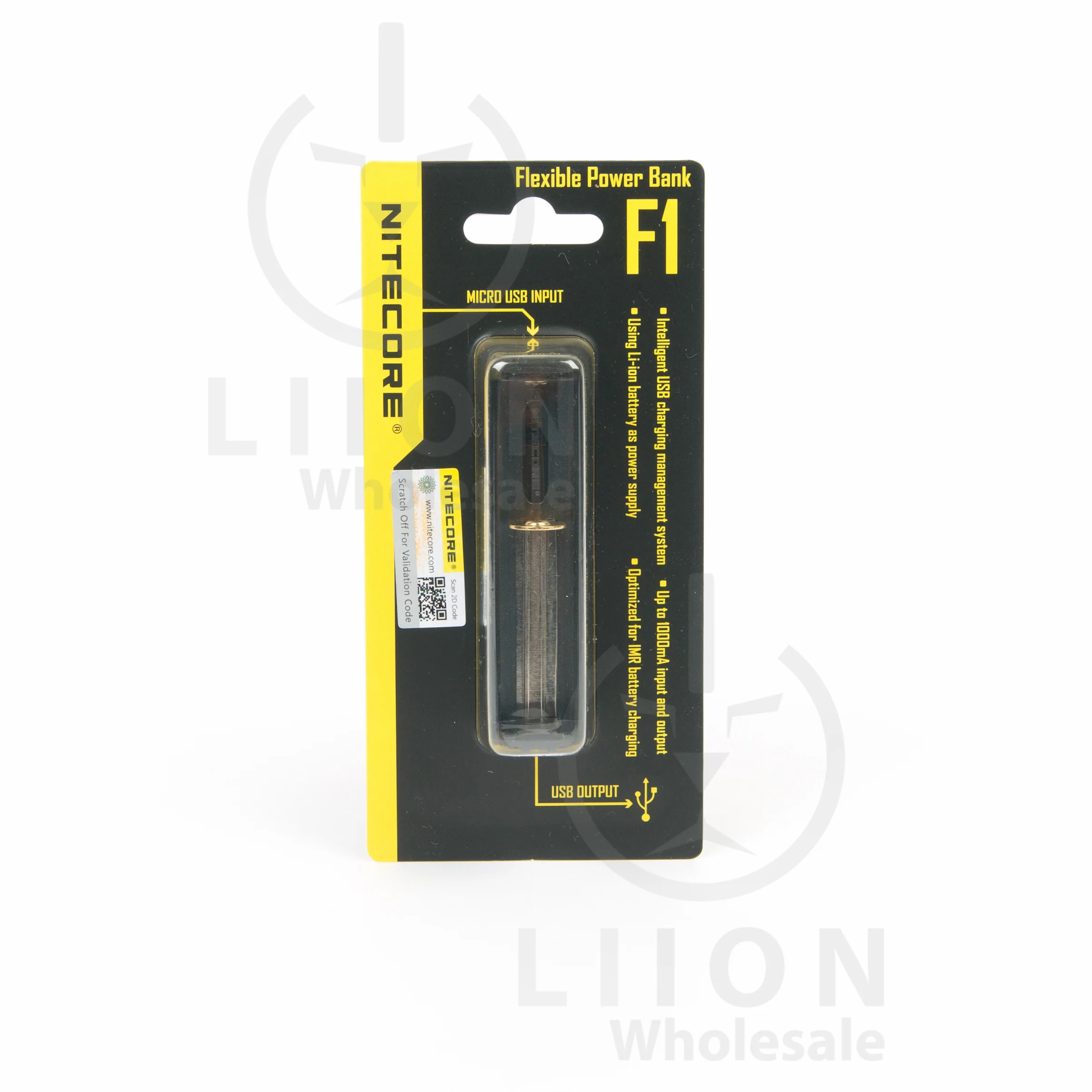 Nitecore F1 Ultra-Portable Powerbank and 1-Bay Battery Charger - Image 2
