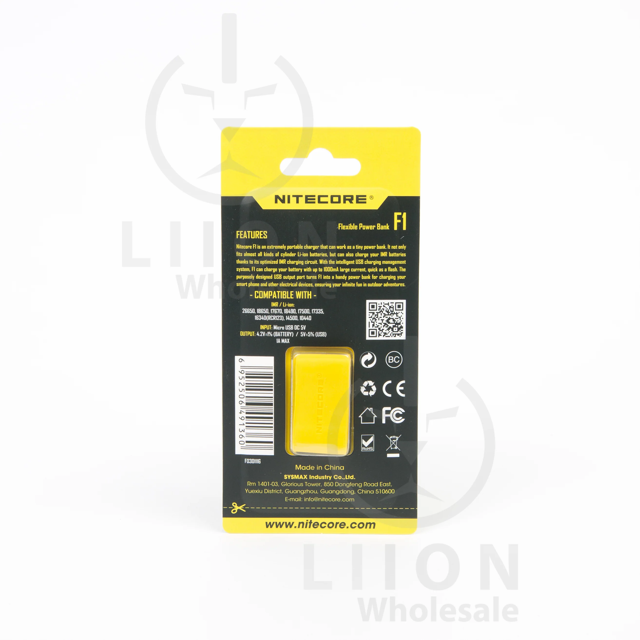 Nitecore F1 Ultra-Portable Powerbank and 1-Bay Battery Charger - Image 3