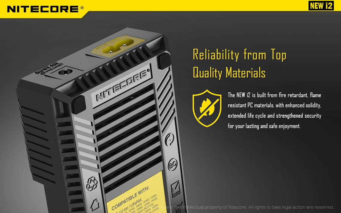Nitecore New I2 2 Bay Li-ion Battery Charger - Image 11
