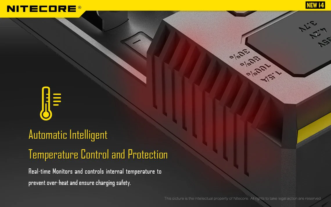 Nitecore Intellicharger New I4 4 Bay Li-ion Battery Charger - Image 15