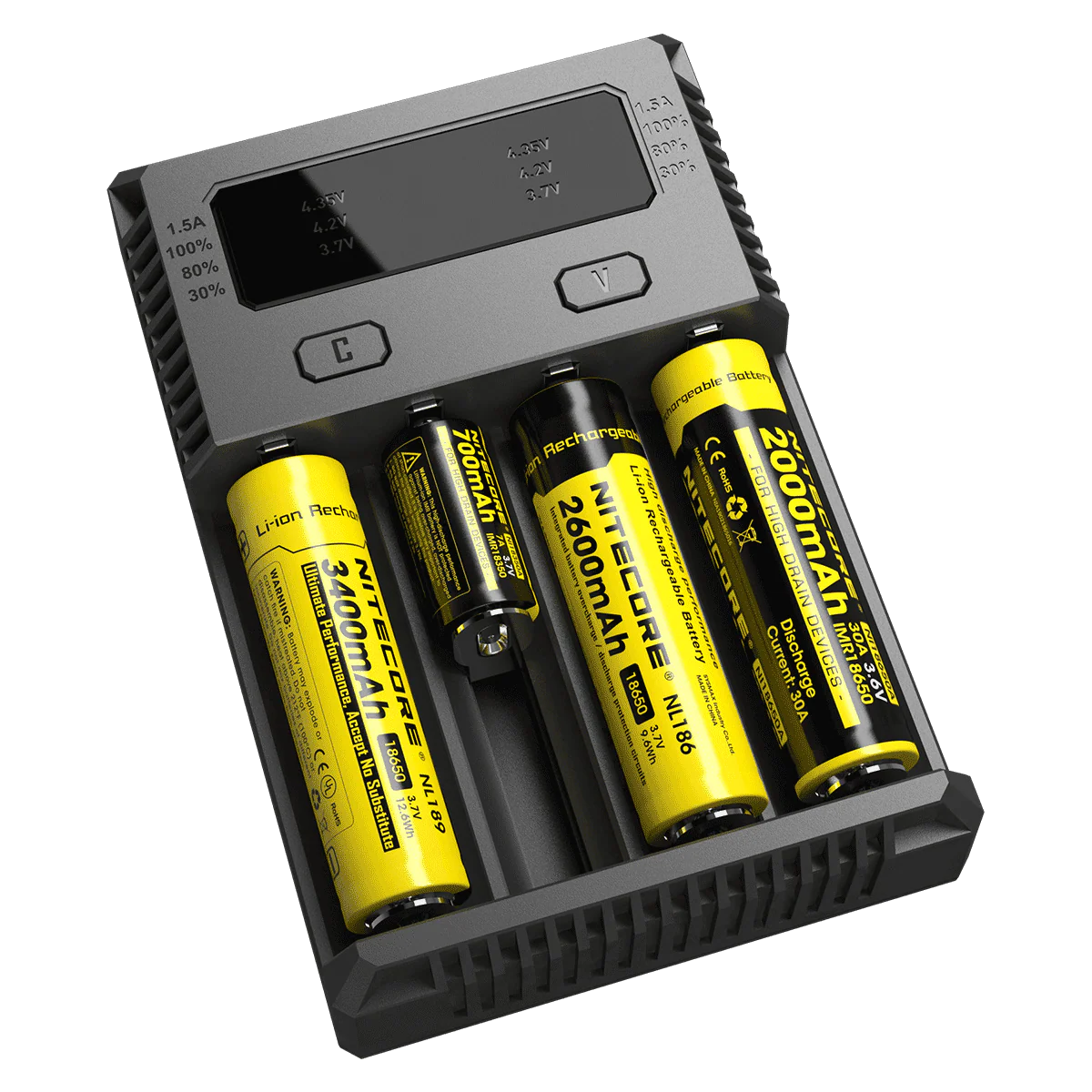 Nitecore Intellicharger New I4 4 Bay Li-ion Battery Charger - Image 4