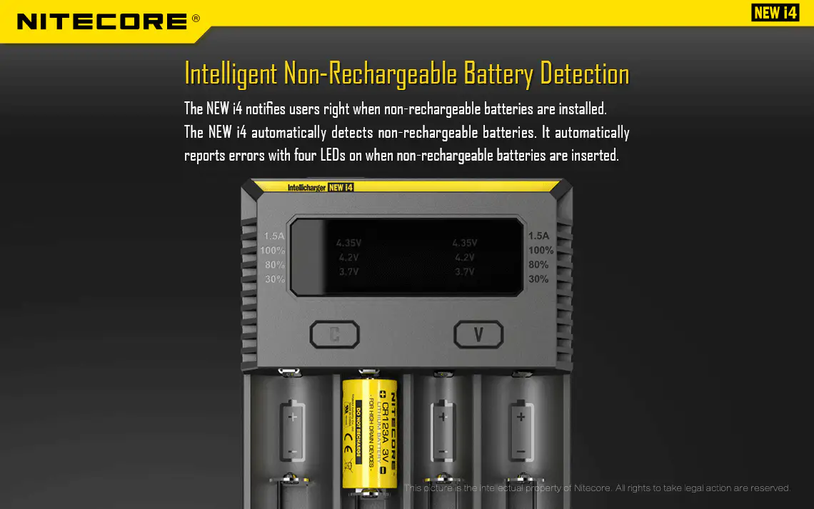 Nitecore Intellicharger New I4 4 Bay Li-ion Battery Charger - Image 9