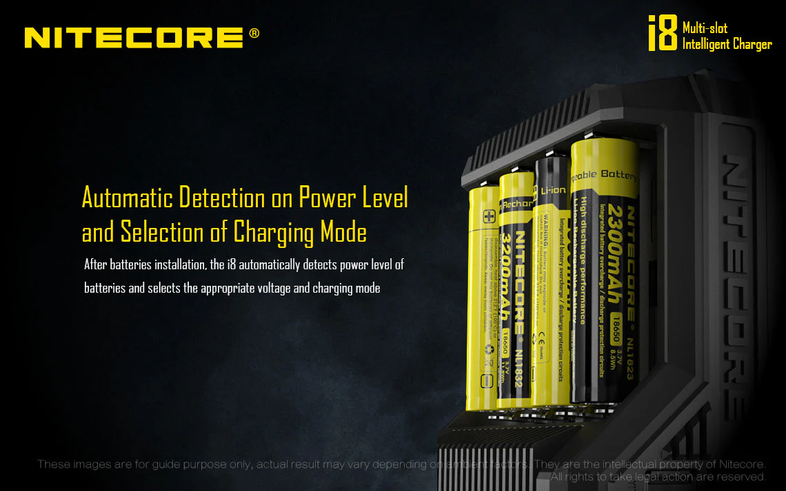 Nitecore Intellicharger I8 8 Bay Li-ion Battery Charger - Image 10