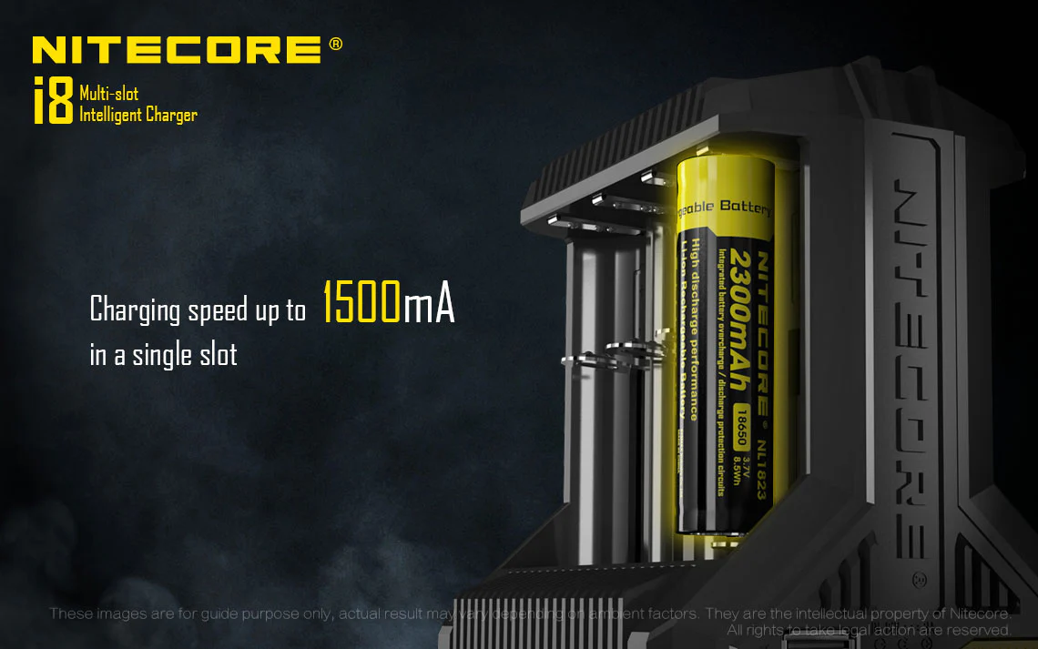 Nitecore Intellicharger I8 8 Bay Li-ion Battery Charger - Image 6