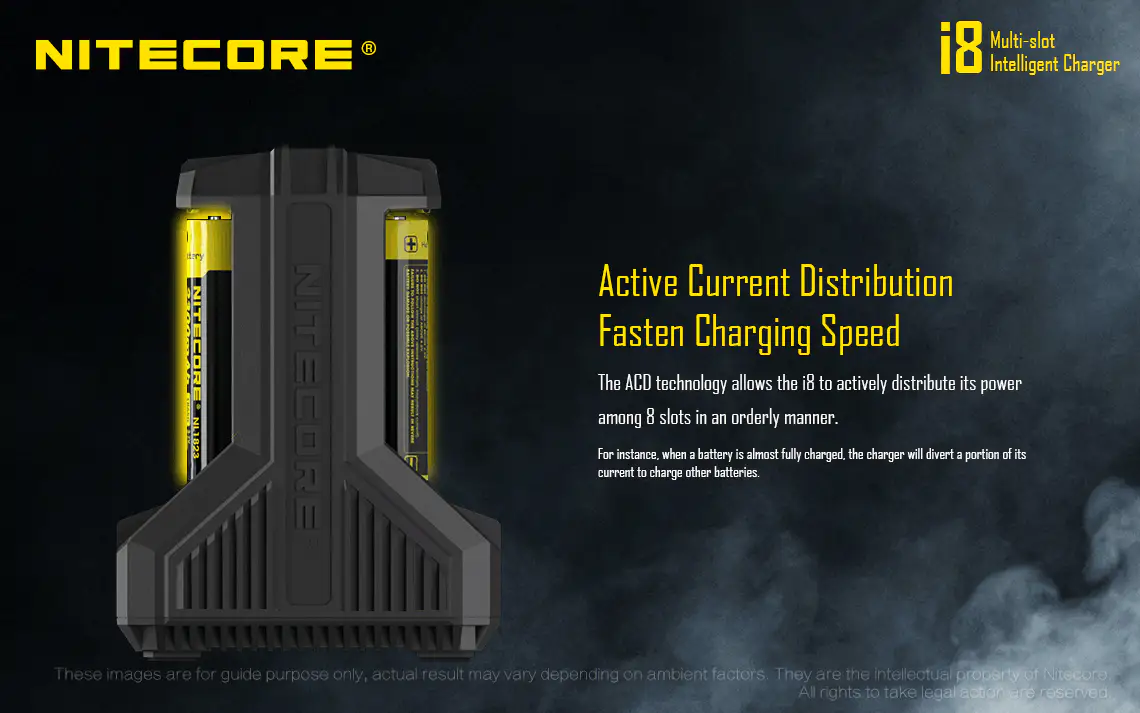 Nitecore Intellicharger I8 8 Bay Li-ion Battery Charger - Image 8