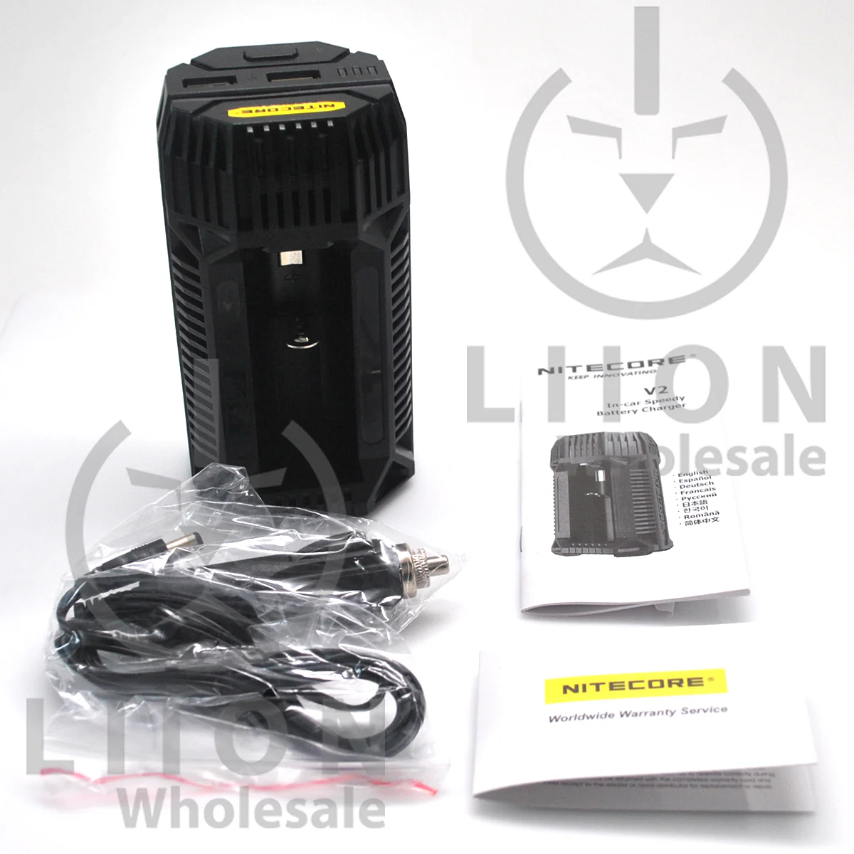 Nitecore V2 2-Bay In-Car Lithium Ion Battery Charger - Image 6
