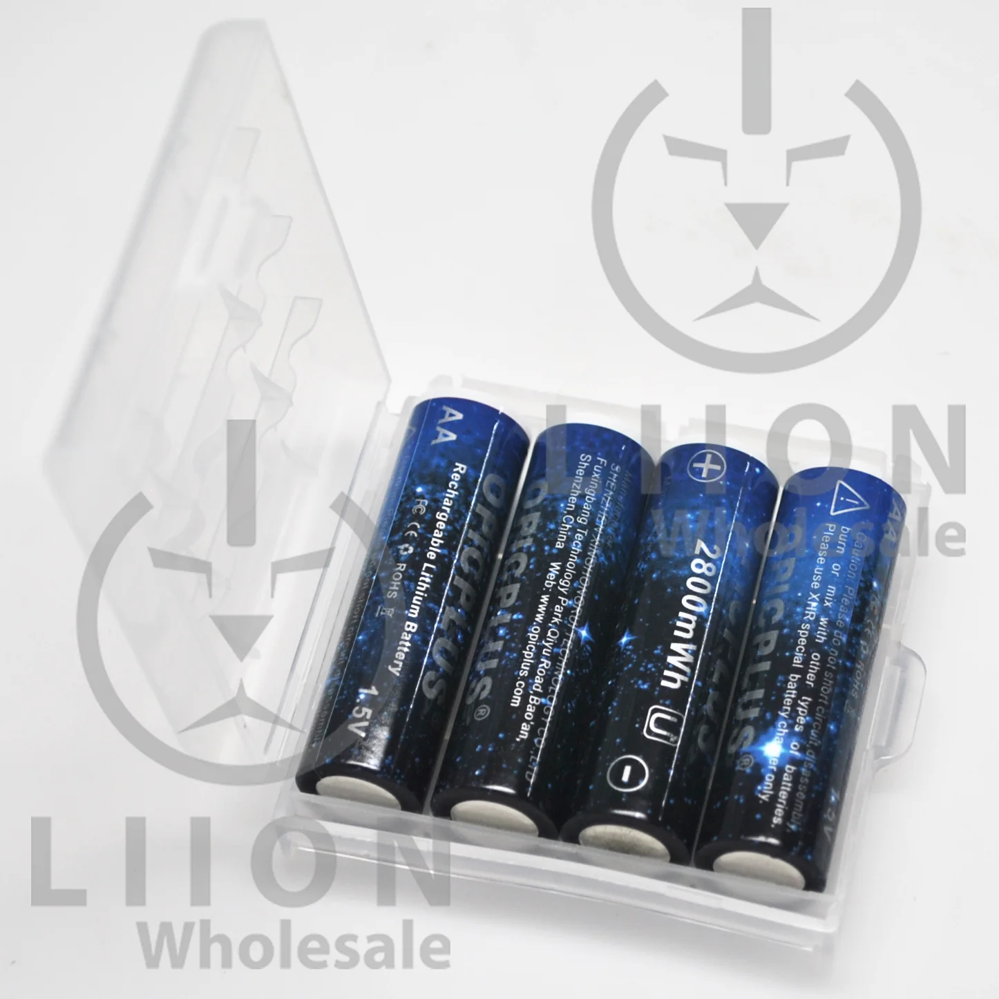 OpicPlus AA Size Button Top 2800mWh 1.5V Battery Kit with charger - Image 7