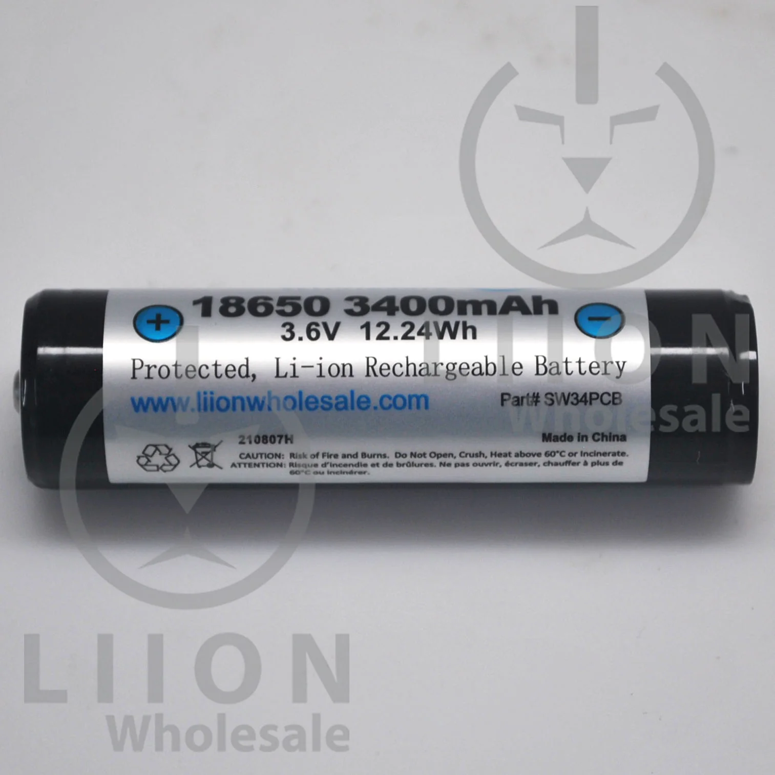 Protected 3400mAh 10A 18650 Button Top Battery - Wholesale Discount - Image 2
