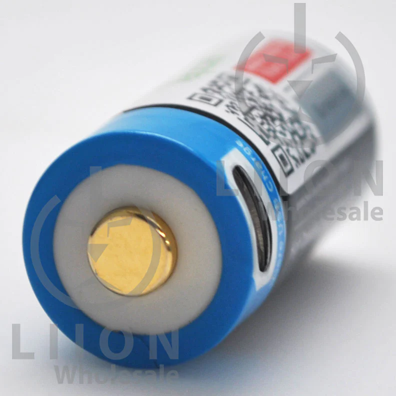 Protected Vapcell P1608A 16340 3A Button Top 800mah USB Battery - Genuine - Image 3