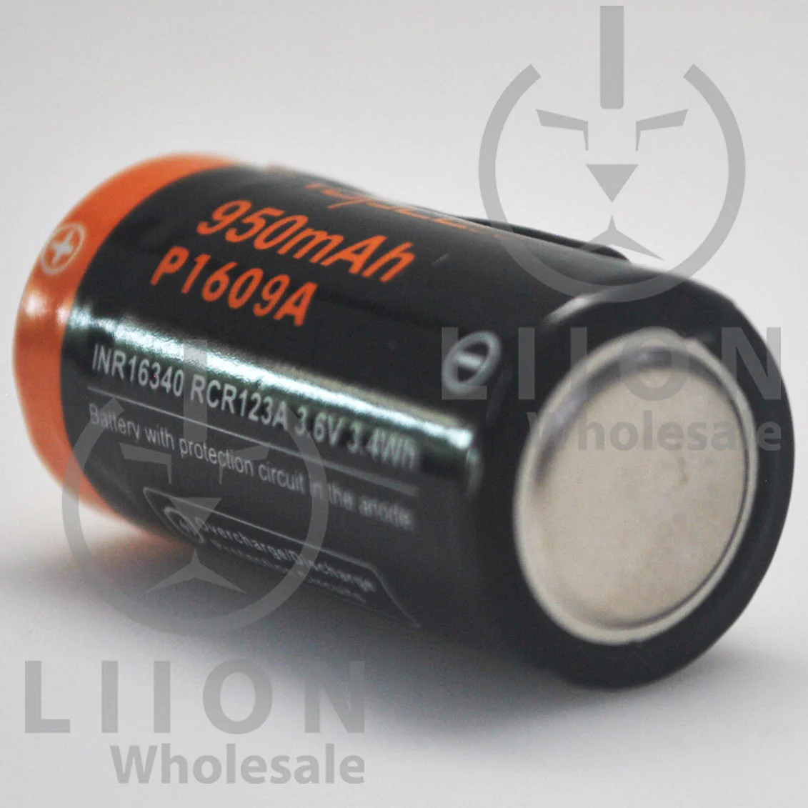 Protected Vapcell P1609A 16340 3A Button Top 950mah Battery - Genuine - Image 4