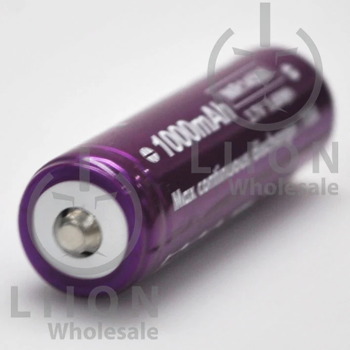 Vapcell H10 14500 Purple/White 10A Button Top 1000mAh Battery - Genuine - Image 3