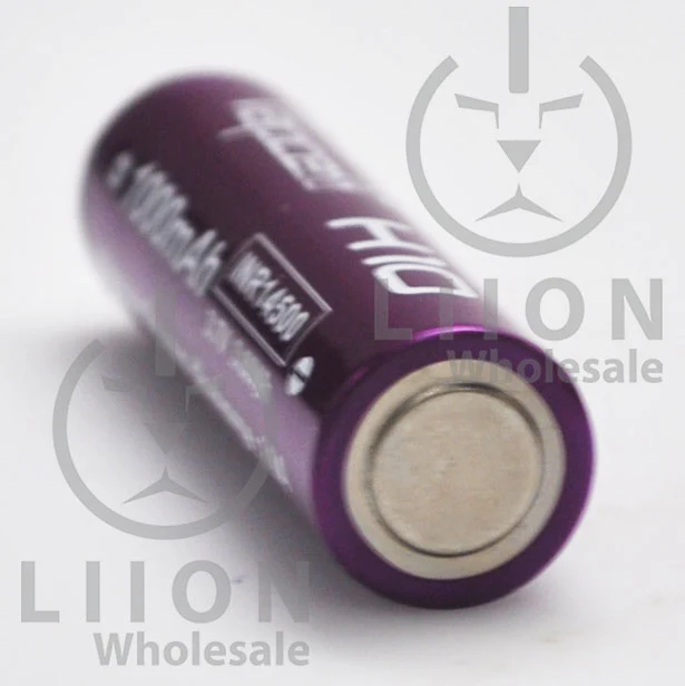Vapcell H10 14500 Purple/White 10A Button Top 1000mAh Battery - Genuine - Image 4