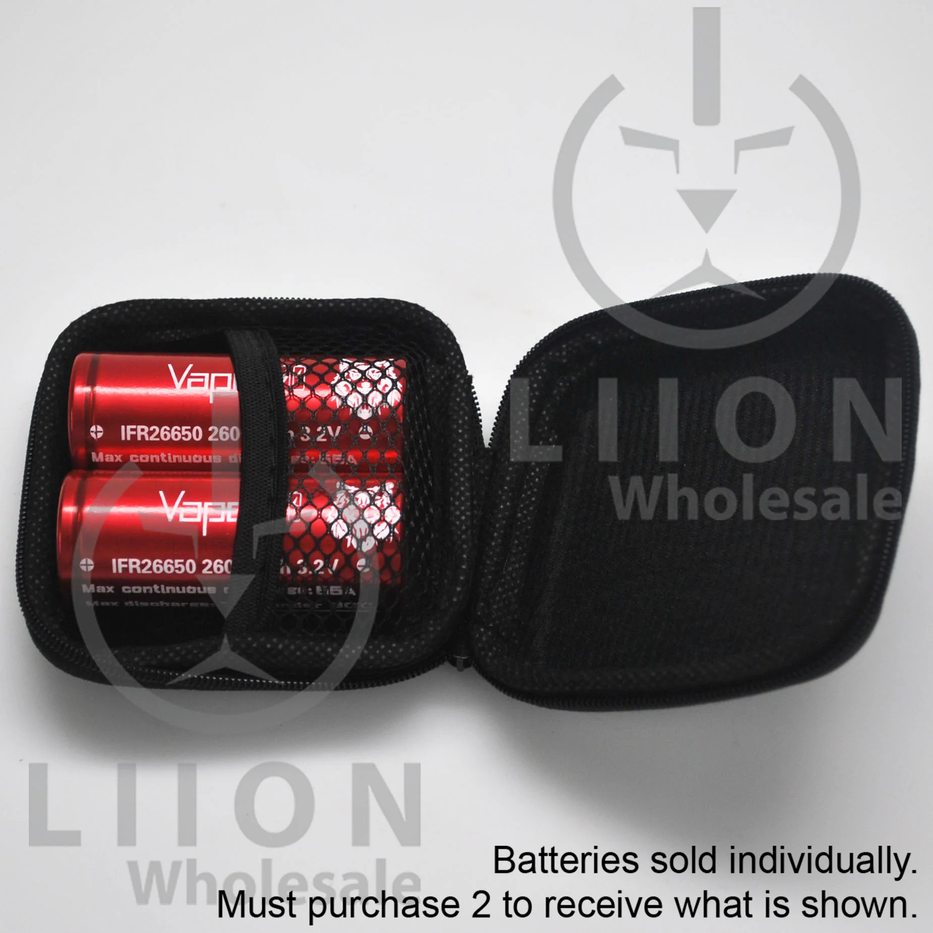 Vapcell LiFePO4 IFR26650 55A/75A Flat Top 2600mAh Battery - Genuine - Image 5