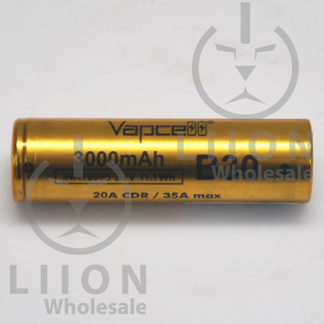 Vapcell B30 18650 20A/35A Flat Top 3000mAh Battery - Genuine - Wholesale Discount - Image 2