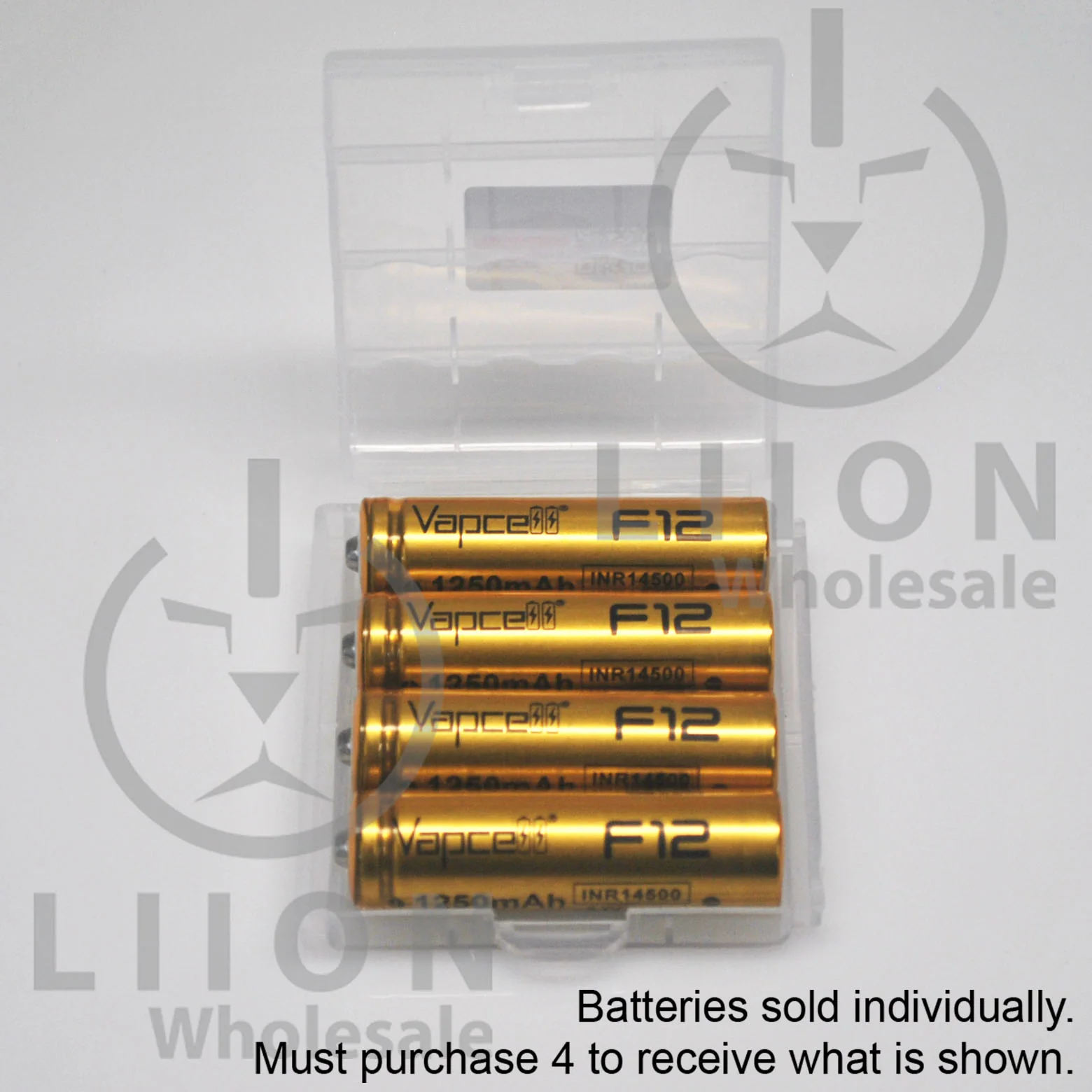 Vapcell F12 14500 3A Button Top 1250mAh Battery - Genuine - Image 5