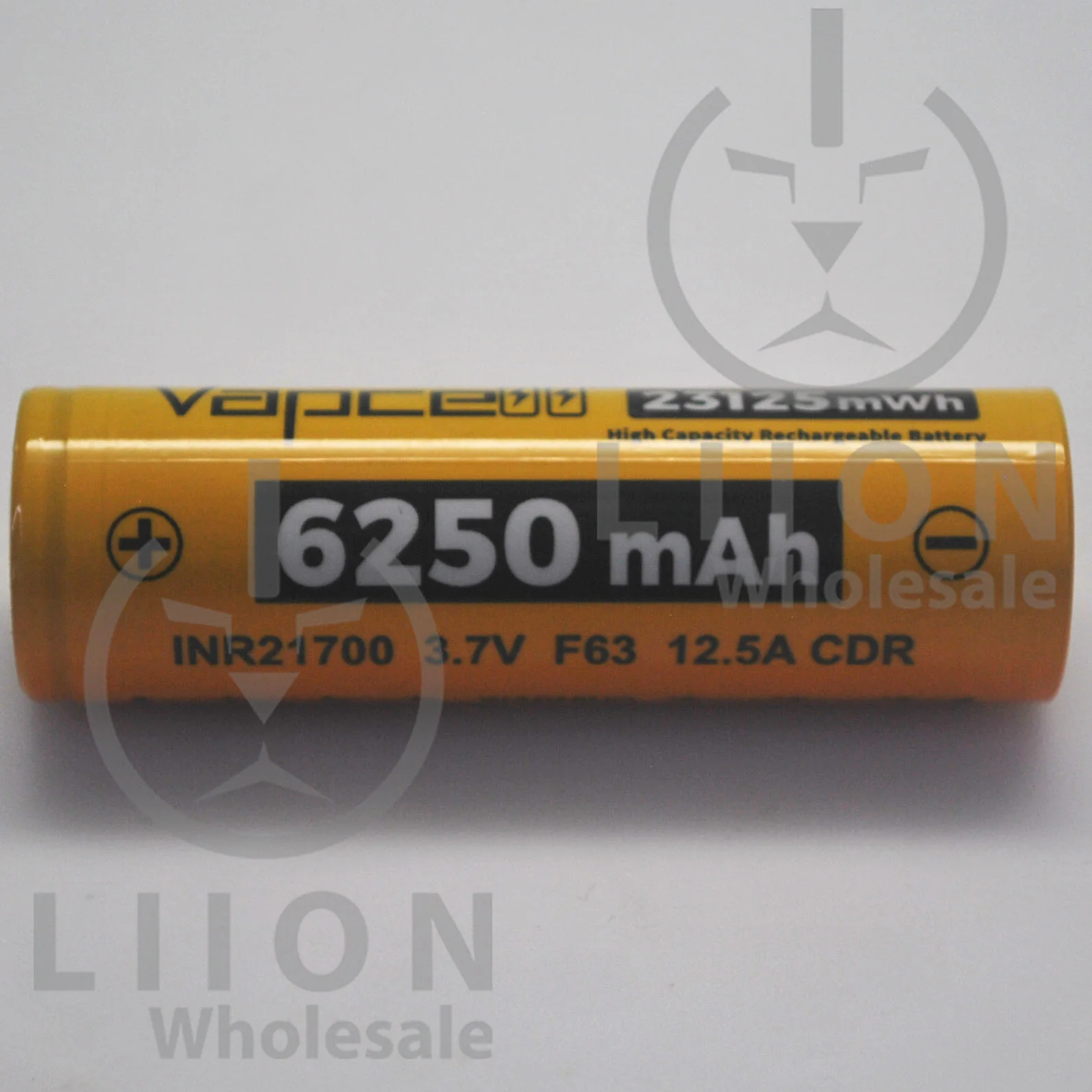 Vapcell F63 21700 12.5A Flat Top 6250mAh Battery - Genuine - Image 2