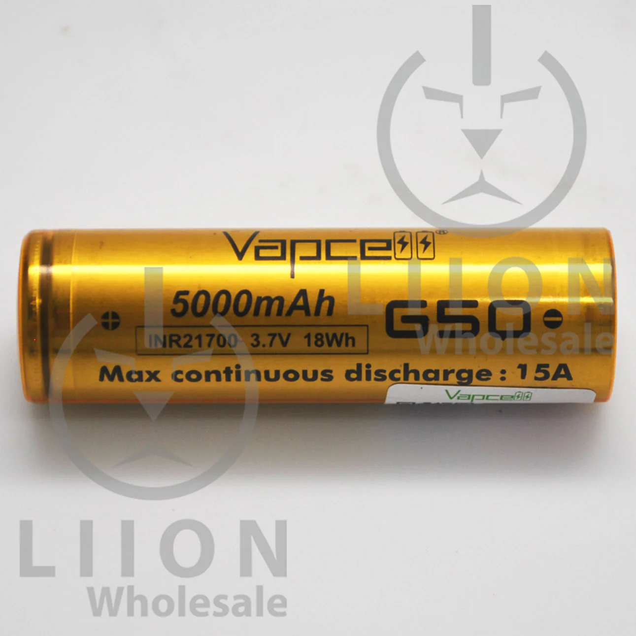 Vapcell G50 21700 15A Flat Top 5000mah Battery - Genuine - Image 2