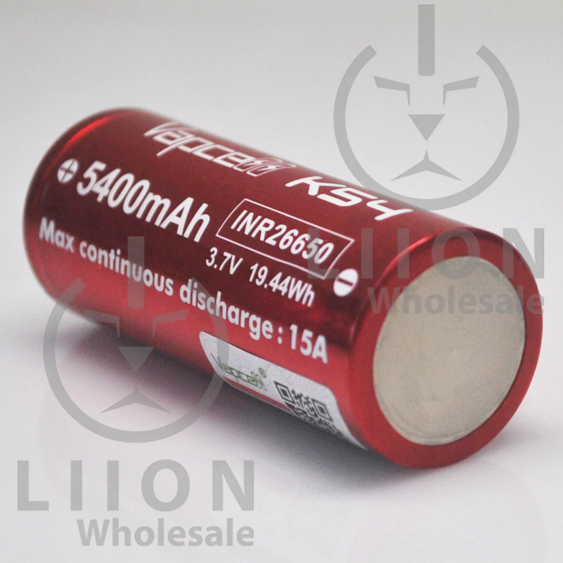 Vapcell K54 26650 15A Flat Top 5400mAh Battery - Genuine - Image 4