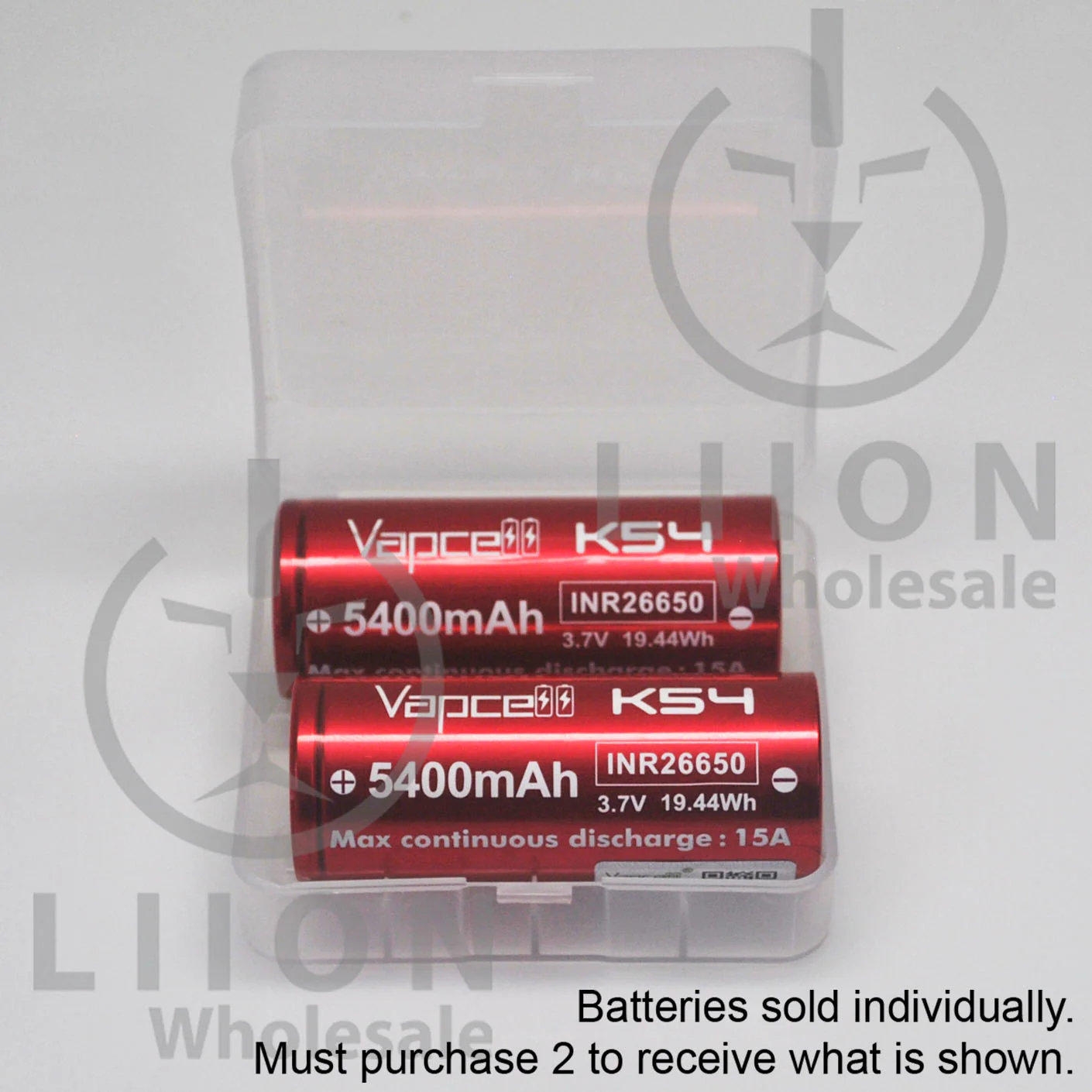 Vapcell K54 26650 15A Flat Top 5400mAh Battery - Genuine - Image 5