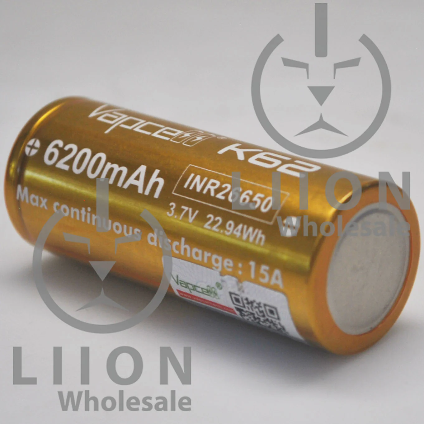 Vapcell K62 26650 15A Flat Top 6200mAh Battery - Genuine - Image 4