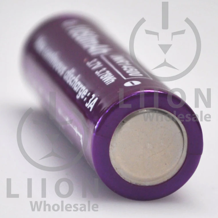 Vapcell L10 14500 Purple/White 3A Flat Top 1050mAh Battery - Genuine - Image 4