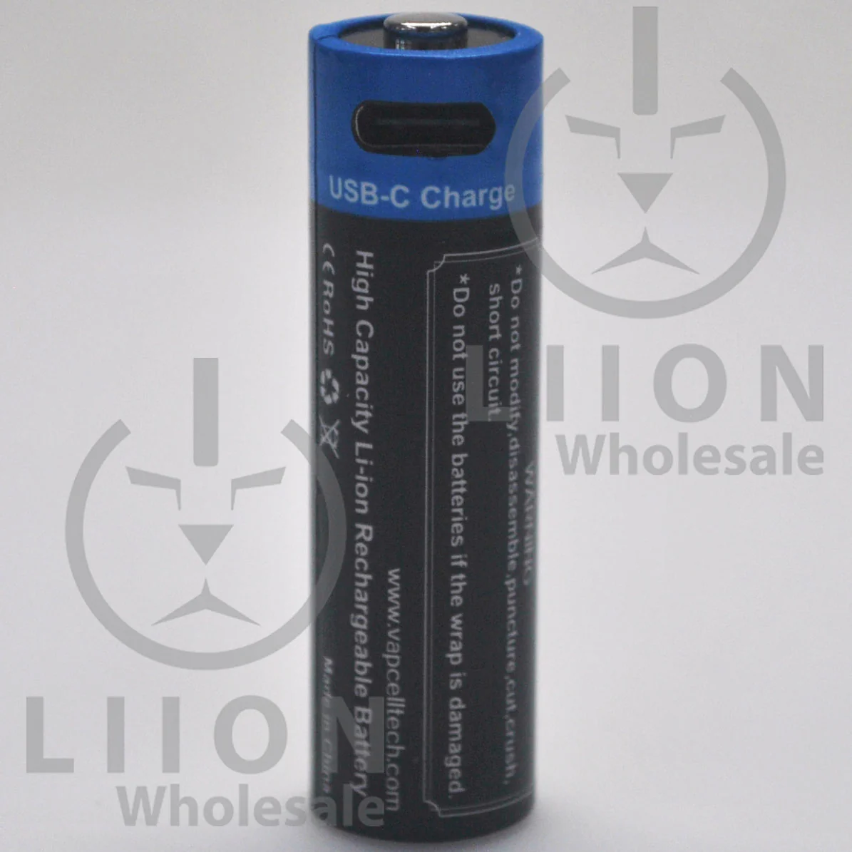 Vapcell P1422A Protected Lithium Ion AA 1.5V Battery with USB port - Genuine - Image 2