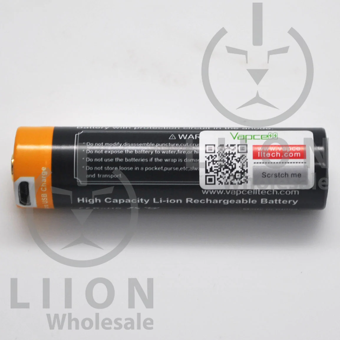 Protected Vapcell P1835A 18650 10A Button Top 3500mah USB Battery - Genuine - Image 2
