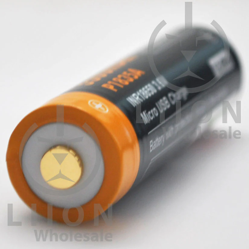 Protected Vapcell P1835A 18650 10A Button Top 3500mah USB Battery - Genuine - Image 3