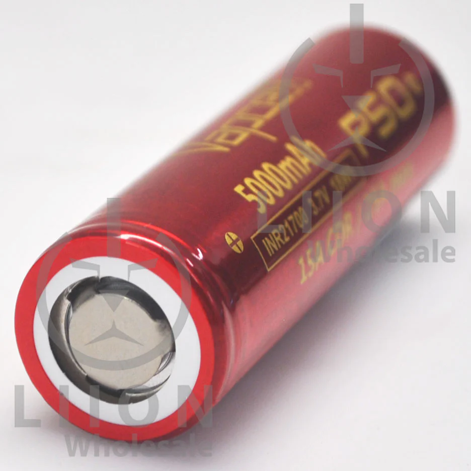Vapcell P50 21700 15A/25A Flat Top 5000mAh Battery - Genuine - Wholesale Discount - Image 3