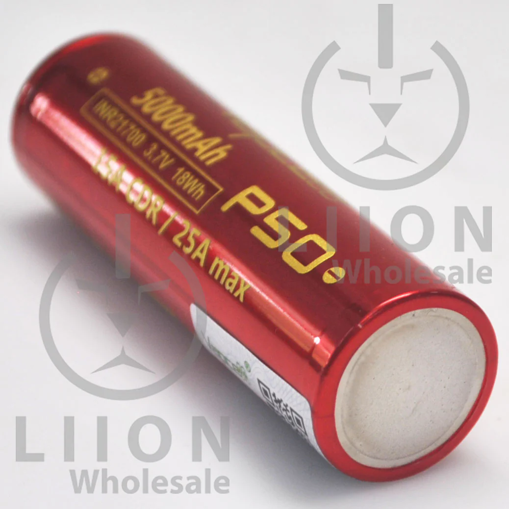 Vapcell P50 21700 15A/25A Flat Top 5000mAh Battery - Genuine - Wholesale Discount - Image 4