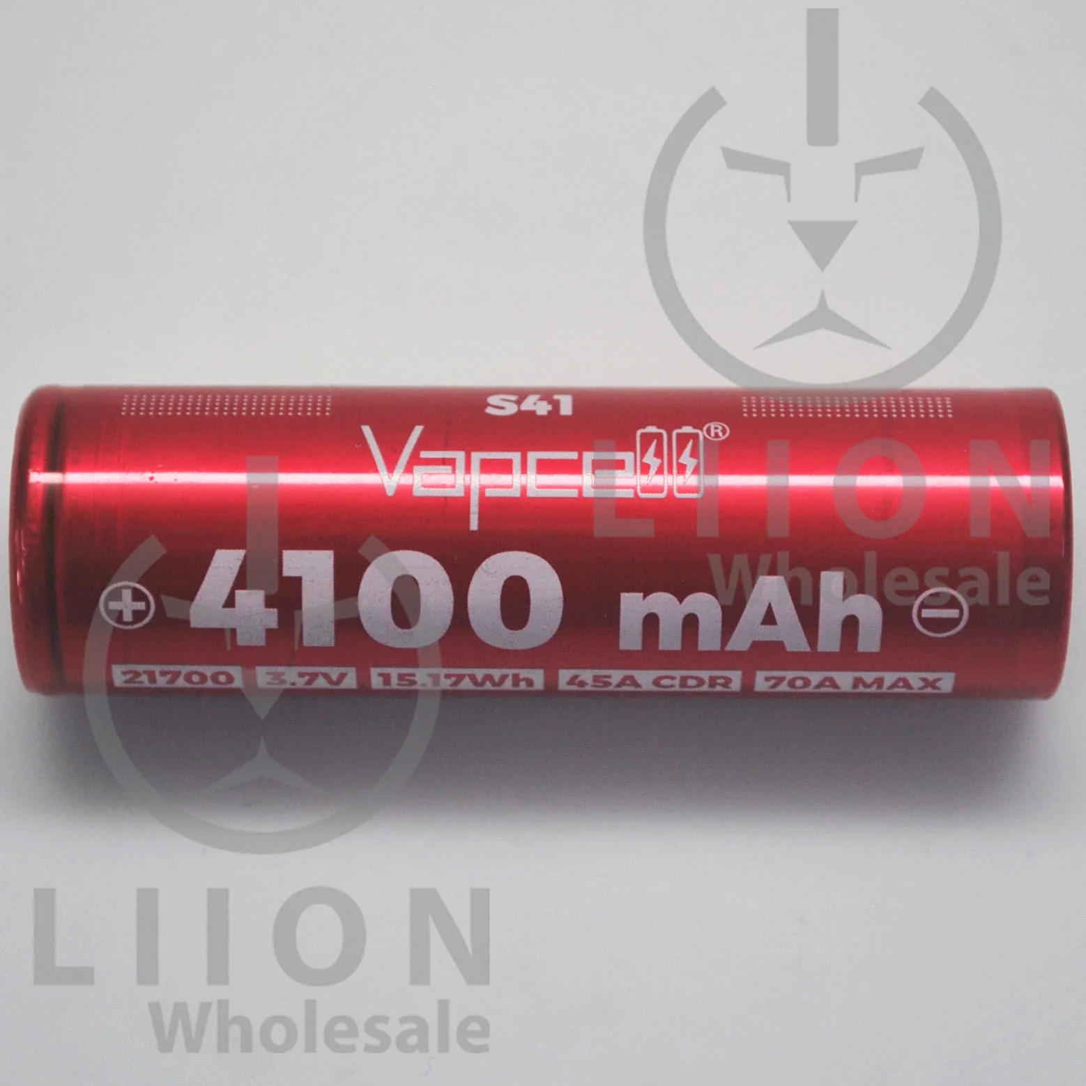 Vapcell S41 21700 45A/70A Flat Top 4100mAh Battery - Genuine - Image 2
