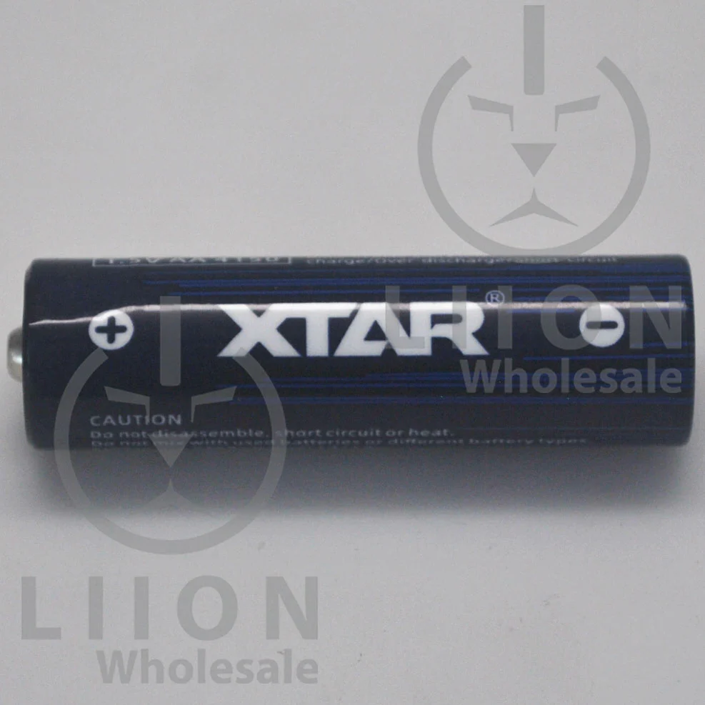 XTAR AA Size Button Top 4150mWh 1.5V 4 Pack Battery Kit - Image 2