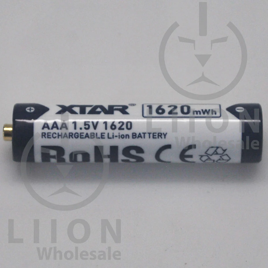 XTAR AAA Size Button Top 1620mWh 1.5V 4 Pack Battery Kit - Image 2