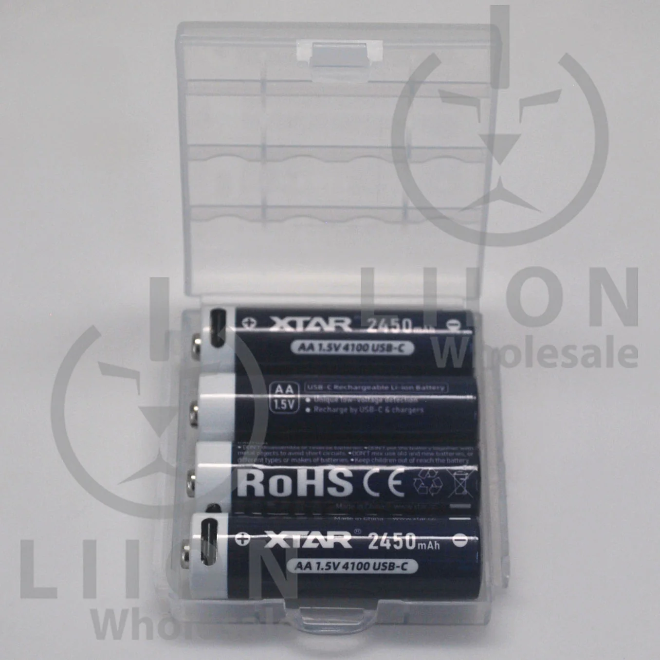 XTAR USB-C AA Size Button Top 4100mWh 1.5V 4 Pack Battery Kit - Image 5