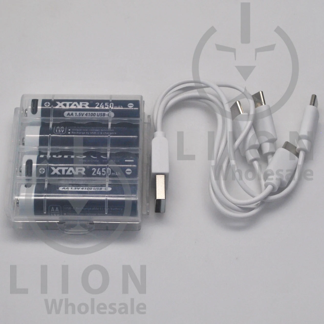 XTAR USB-C AA Size Button Top 4100mWh 1.5V 4 Pack Battery Kit - Image 6